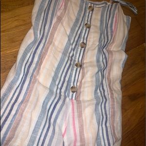 colorful striped romper